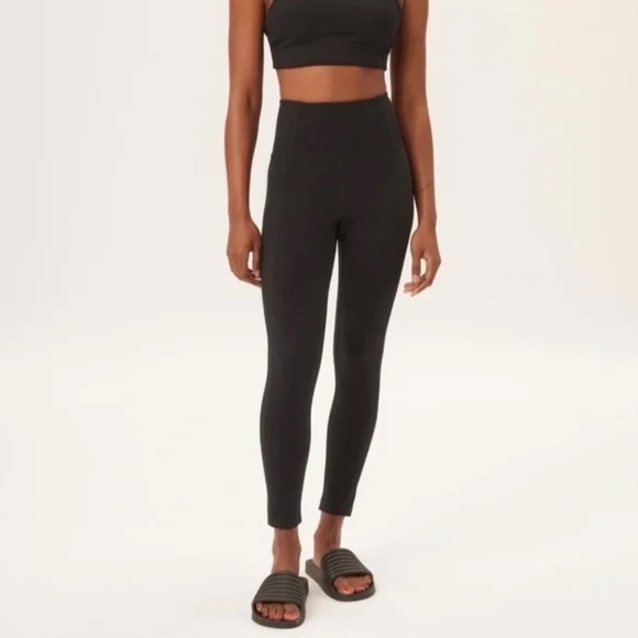 Girlfriend Collective Compressive High Rise Leggings Charcoal Gray Size Small - Picture 1 of 8